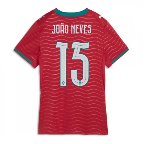 Portugali Joao Neves #15 Kotipaita Naisten MM-kisat 2026 Lyhythihainen